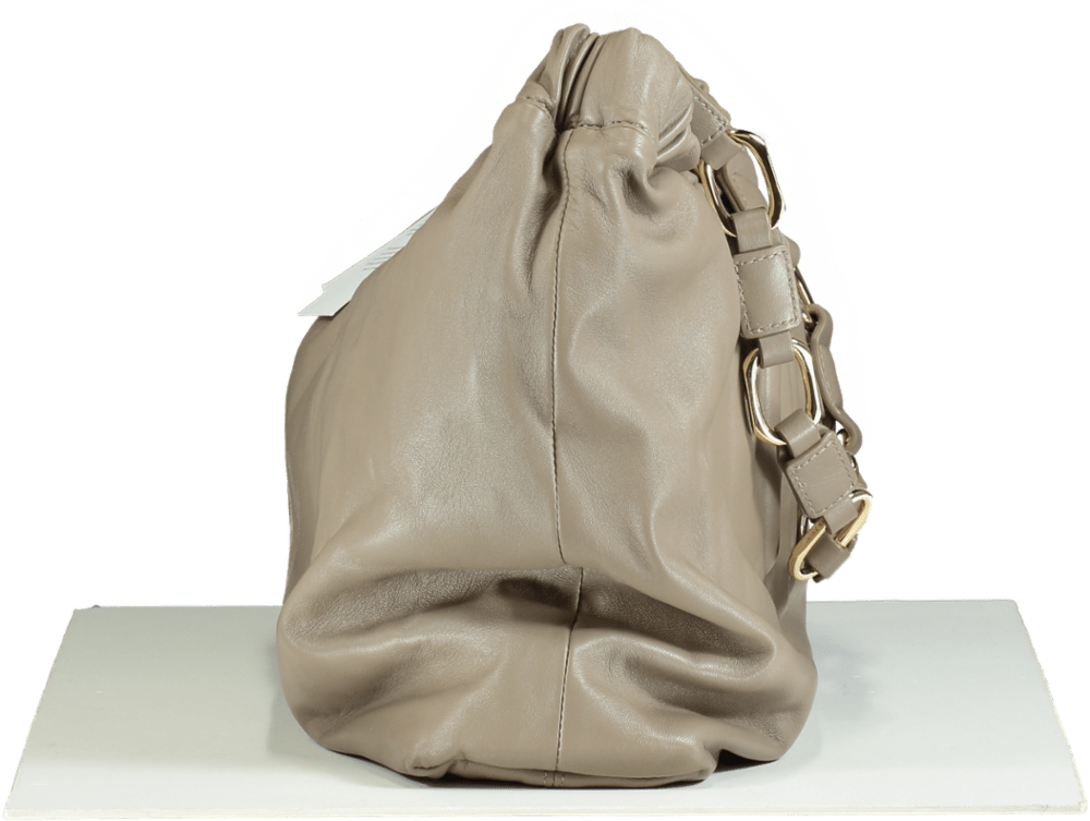Anine Bing Taupe Chain Strap Shoulder Bag - Reliked
