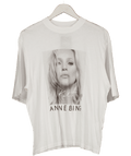 Anine Bing White Kate Moss Graphic - print T-shirt UK M - Reliked