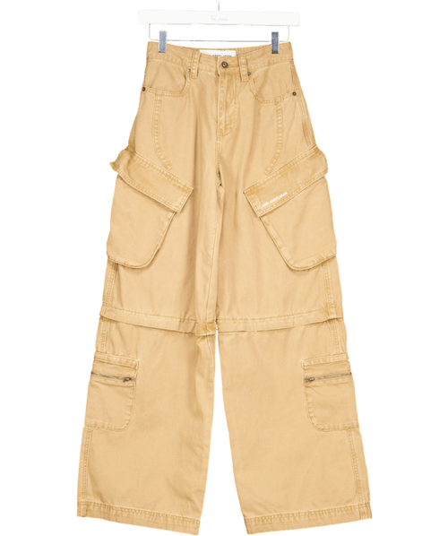 Ann Andelman Beige Camel Cargo Trousers UK XS - Reliked