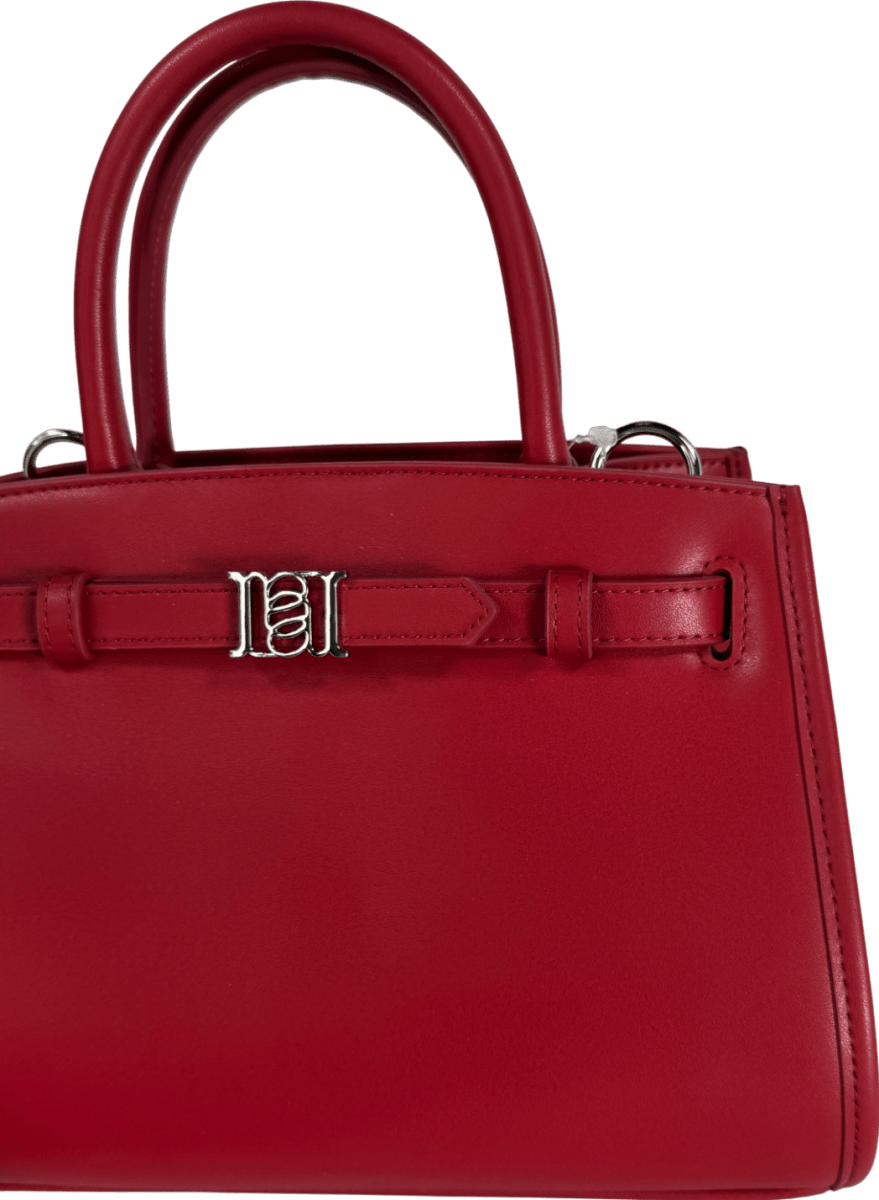 ANNA LOCH Red Rcl Leather Morgan Tote Bag With Crossbody Strap - Reliked