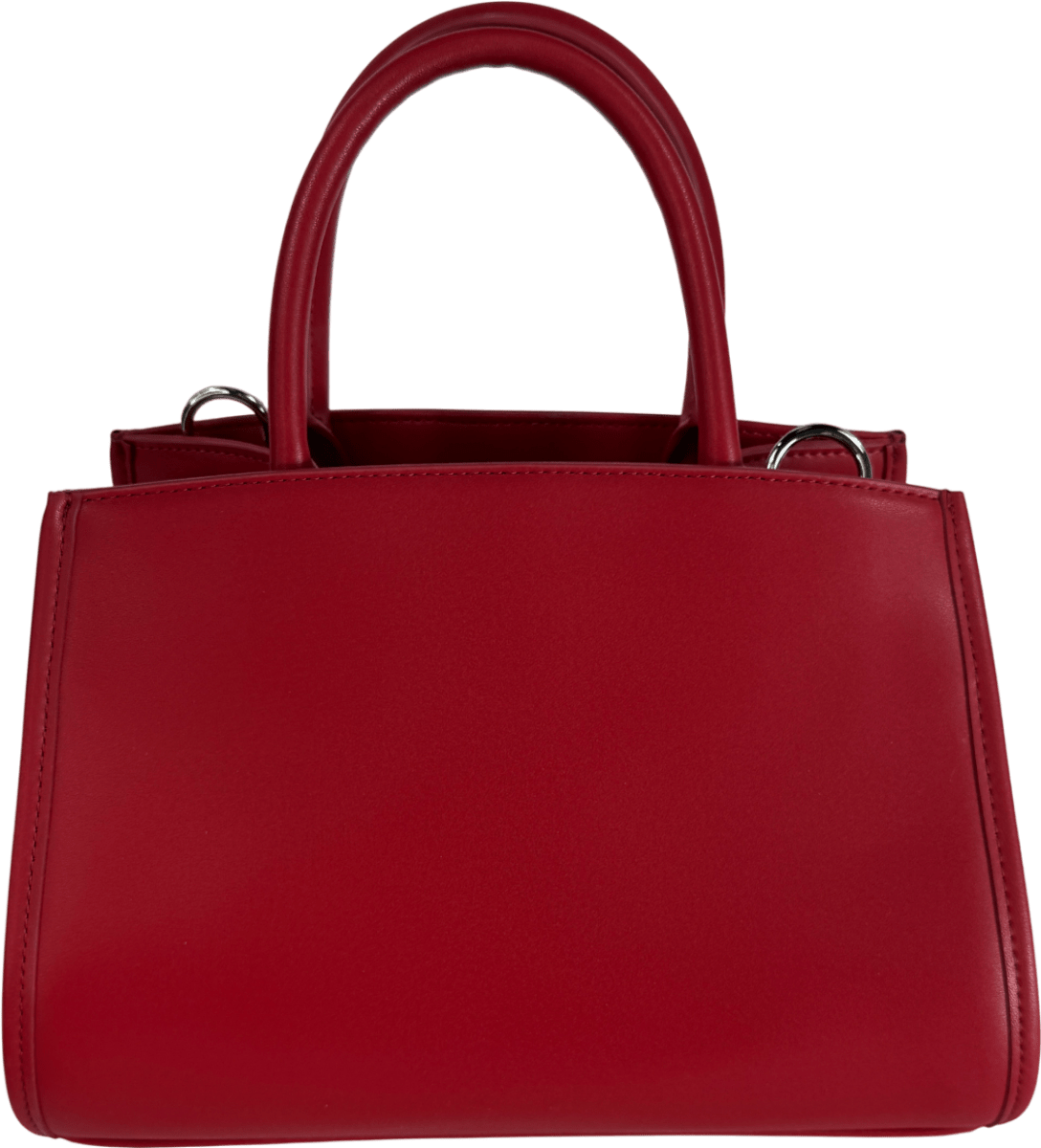 ANNA LOCH Red Rcl Leather Morgan Tote Bag With Crossbody Strap - Reliked