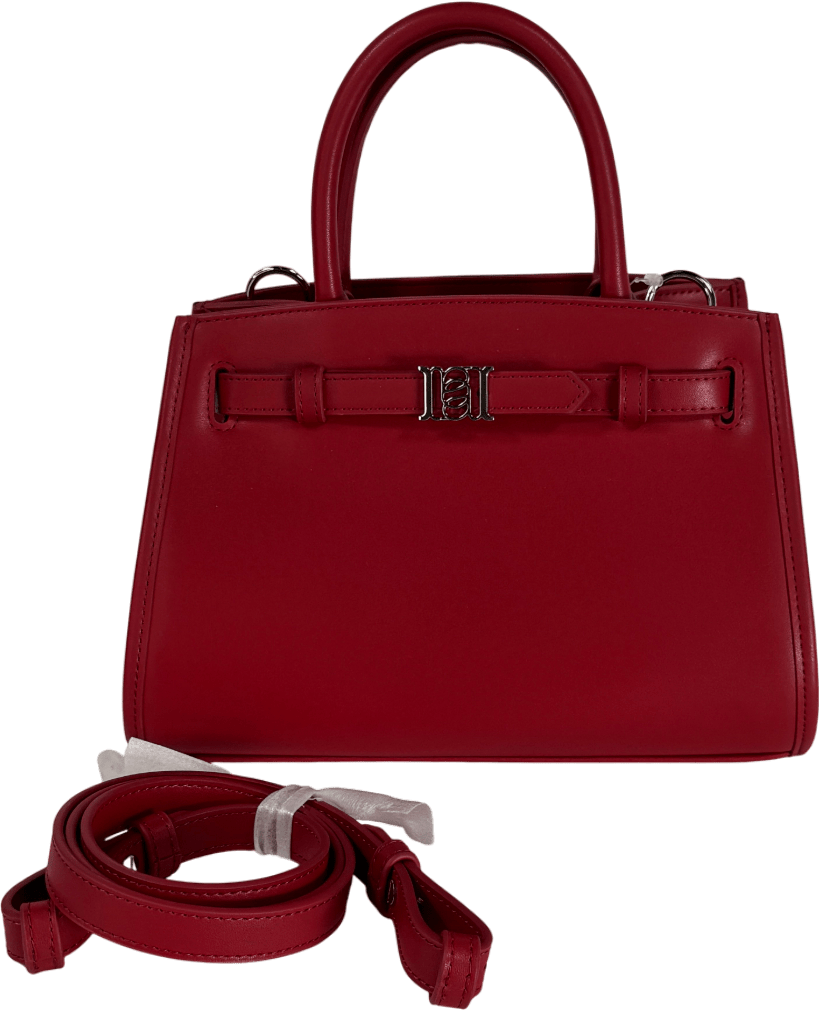 ANNA LOCH Red Rcl Leather Morgan Tote Bag With Crossbody Strap - Reliked