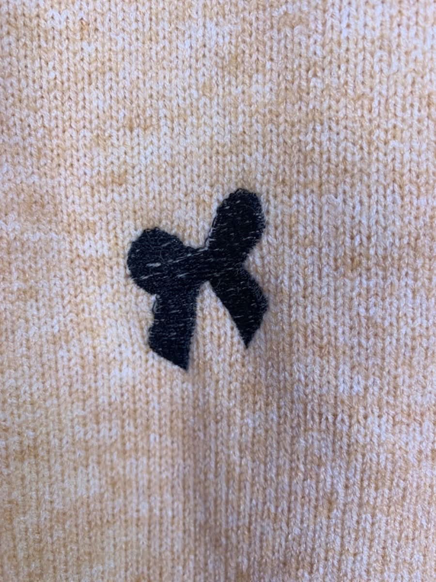 Anne Louise Boutique Beige Bow Embellished Jumper and Legging Set UK S/M - Reliked