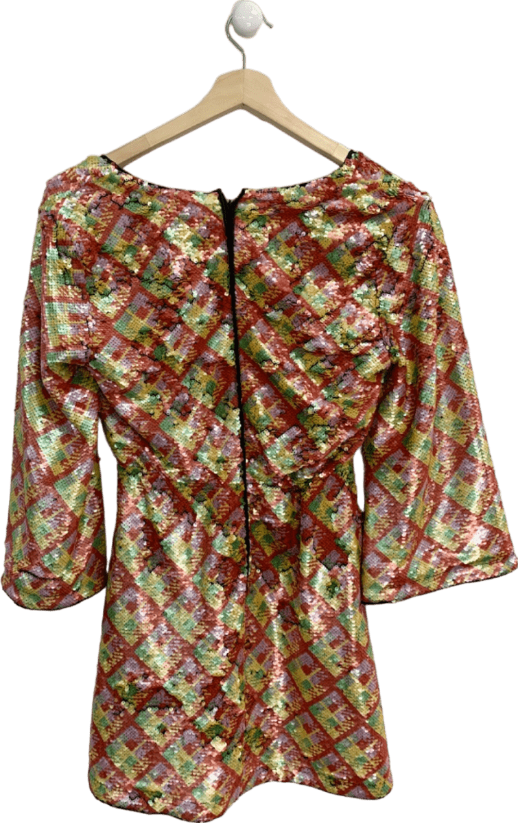 Anonyme Multicolour Sequin Dress UK S - Reliked
