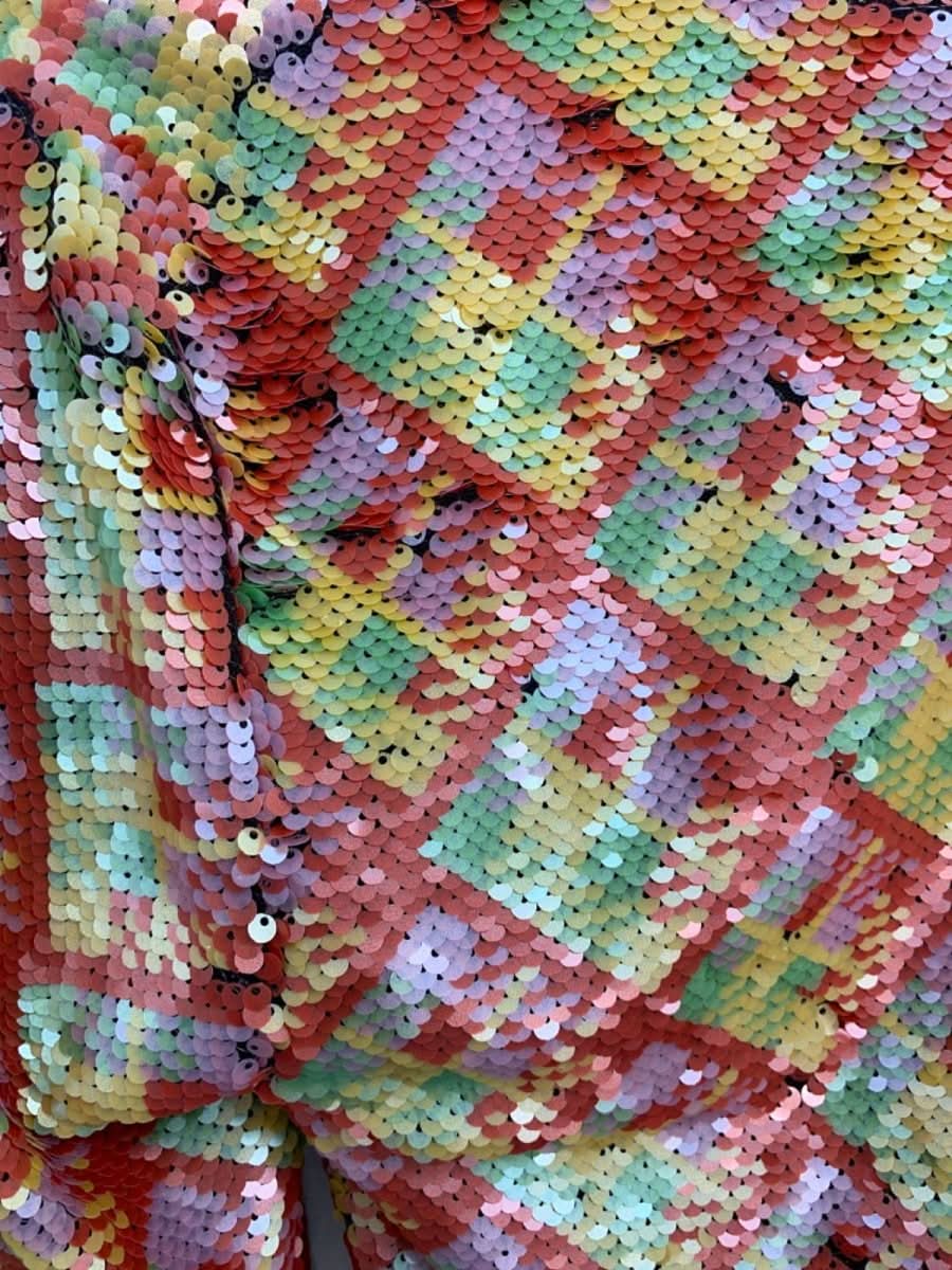 Anonyme Multicolour Sequin Dress UK S - Reliked