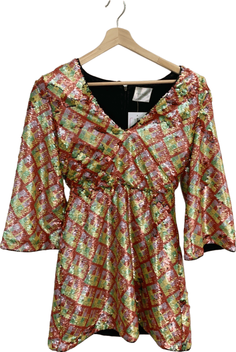 Anonyme Multicolour Sequin Dress UK S - Reliked