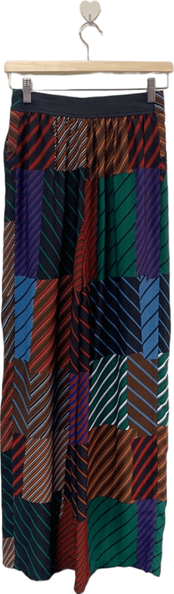 Anonyme Multicolour Striped Palazzo Trousers UK 8 - Reliked