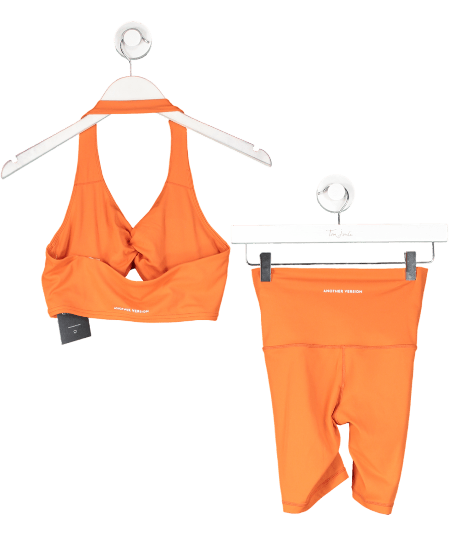 Another Version Orange Skin Ruched Bra And Short UK S - Reliked