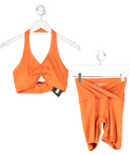 Another Version Orange Skin Ruched Bra And Short UK S - Reliked