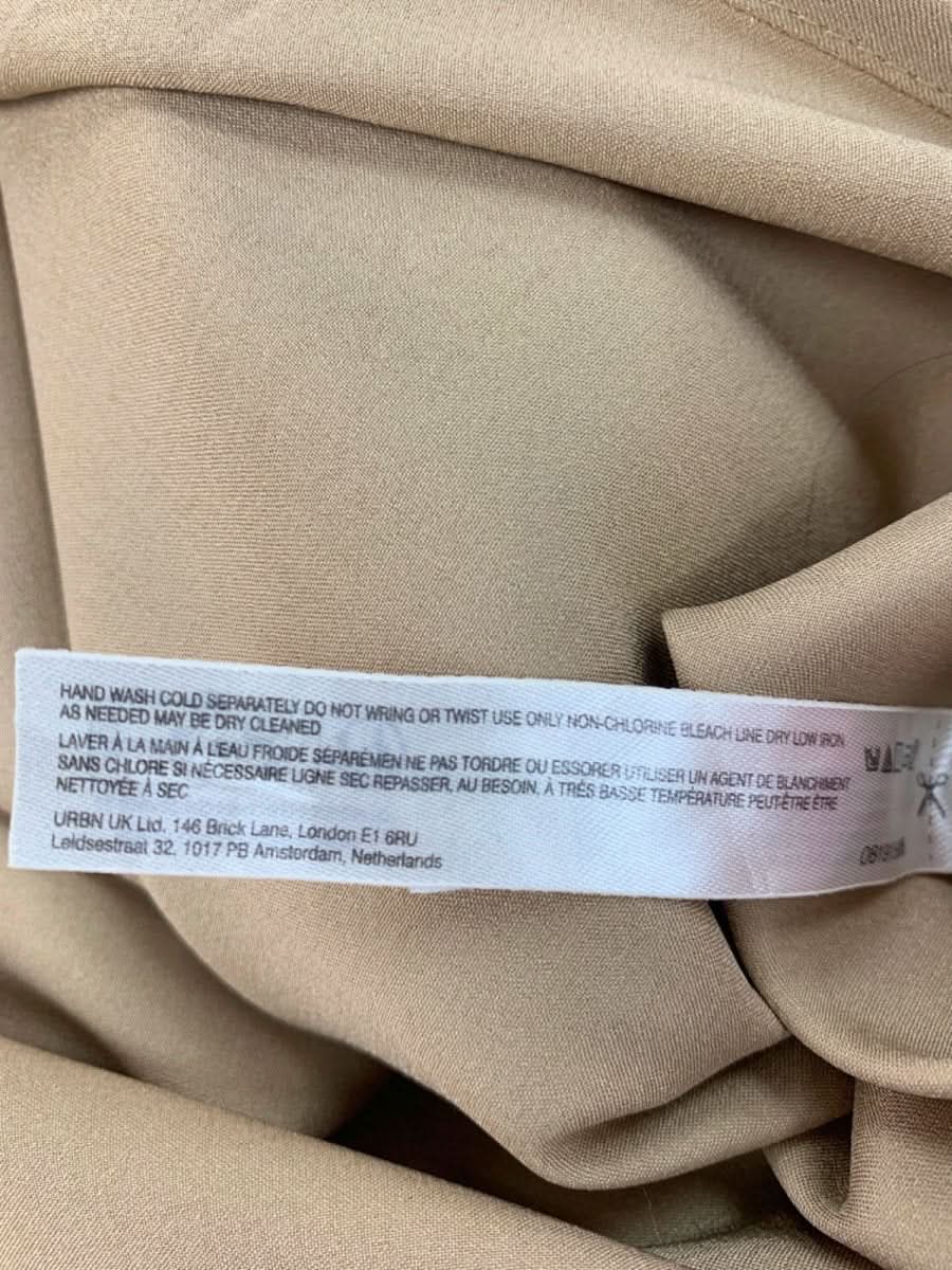 Anthropologie Beige Satin Slip Dress XS - Reliked