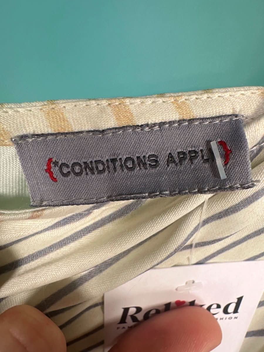 Anthropologie {Conditions Apply} White/Black Abstract Striped Maxi Dress UK 8 - Reliked