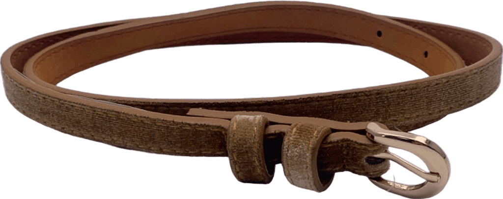 Anthropologie Gold Slim Belt S - Reliked