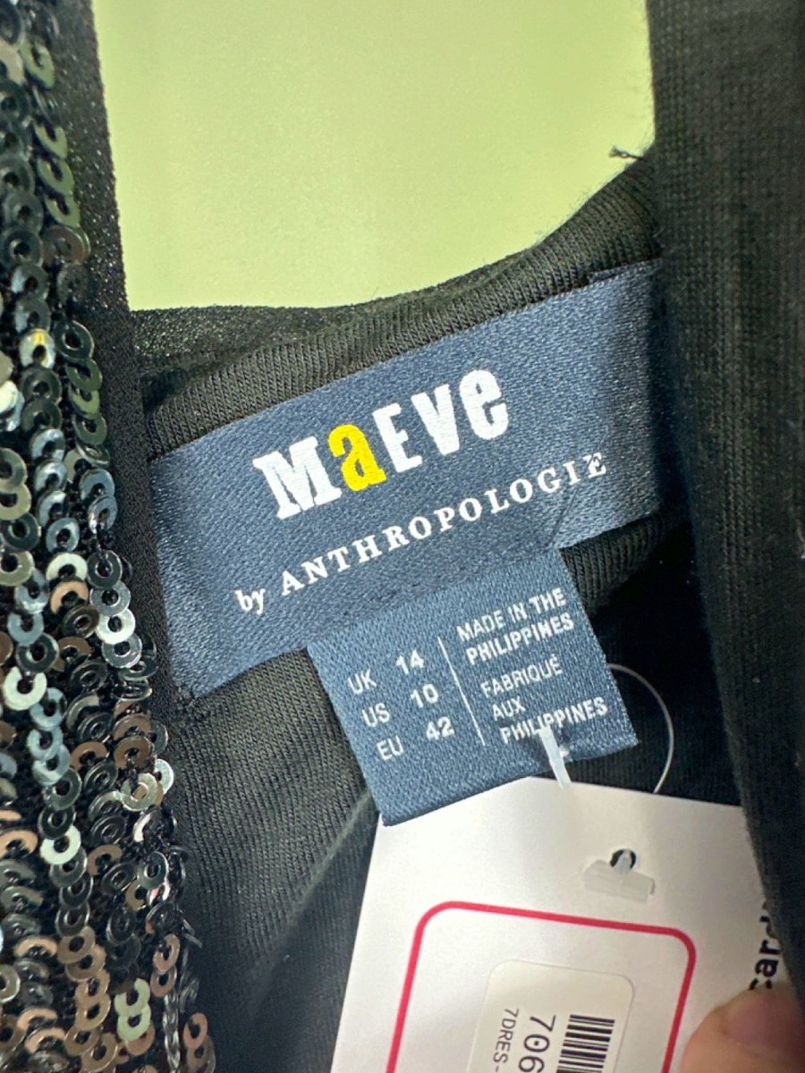 Anthropologie Maeve Sequin Cut - Out Halter Wide - Leg Jumpsuit UK 14 - Reliked