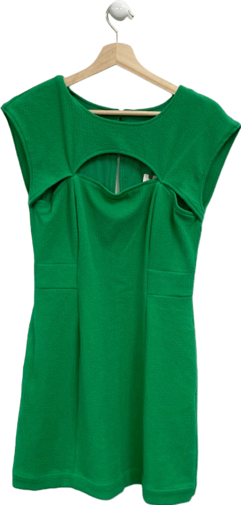 Anthropologie MaeveGreen Front Cutout Mini Dress UK S - Reliked