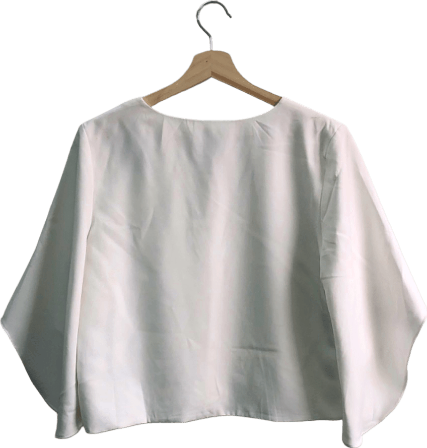 Anthropologie Mare Mare White V - Neck Blouse M - Reliked