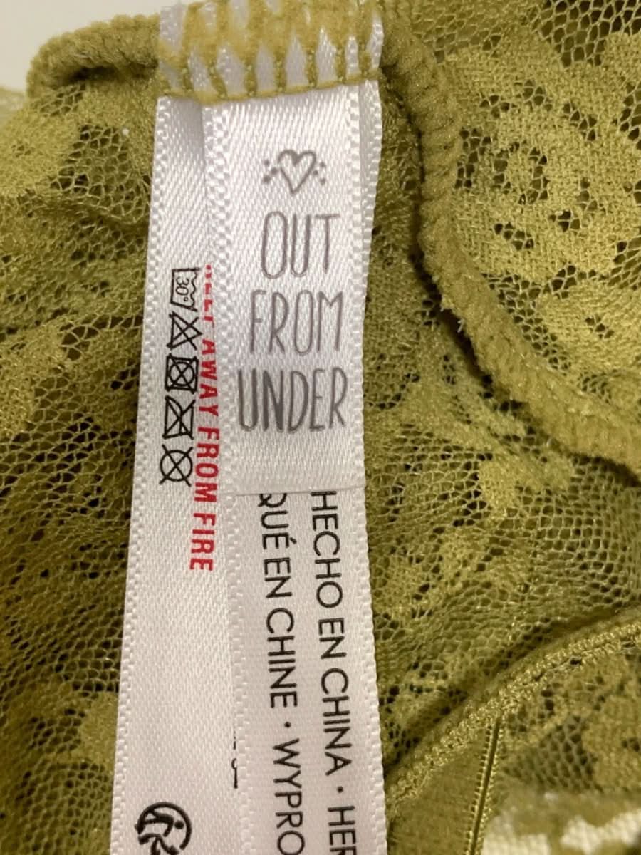 Anthropologie Out From Under Olive Green Lace Bodysuit UK S - Reliked