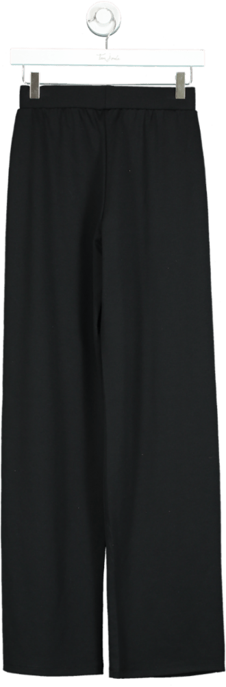 Anthropologie Pieces Black High Waisted wide leg trousers UK XS - Reliked