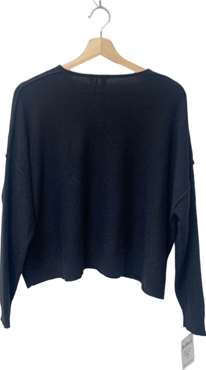 Anthropologie Pilcro Black Cashmere V - neck Sweater M - Reliked