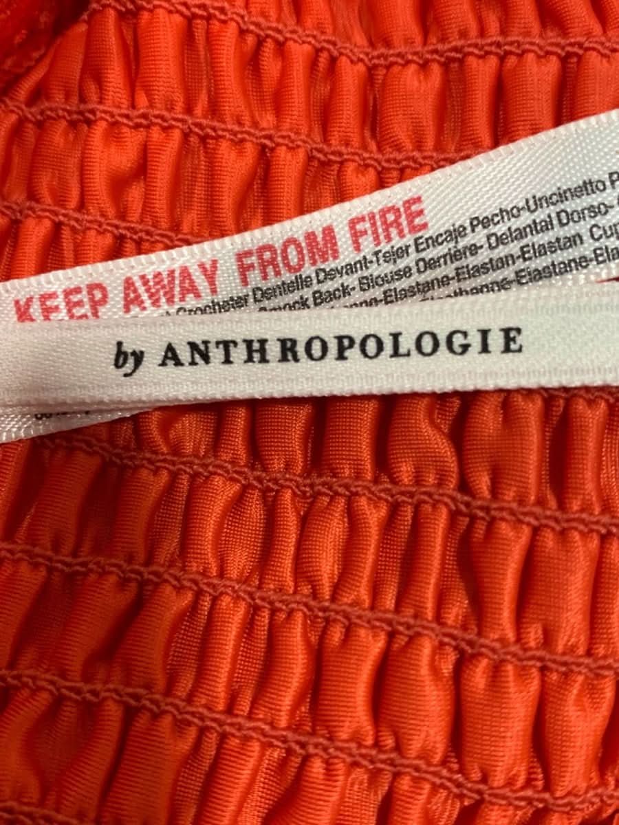 Anthropologie Red Crochet Lace Crop Top S - Reliked