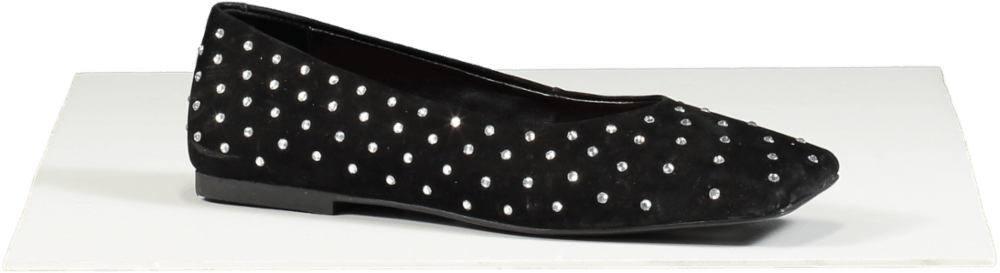 Anthropologie Vicenza Black Studded Ballet Flats EU 37 UK 4 - Reliked