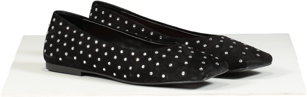 Anthropologie Vicenza Black Studded Ballet Flats EU 37 UK 4 - Reliked