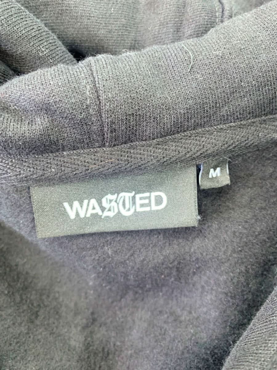 Anthropologie Wasted Black Dark Pitcher Hoodie UK M - Reliked