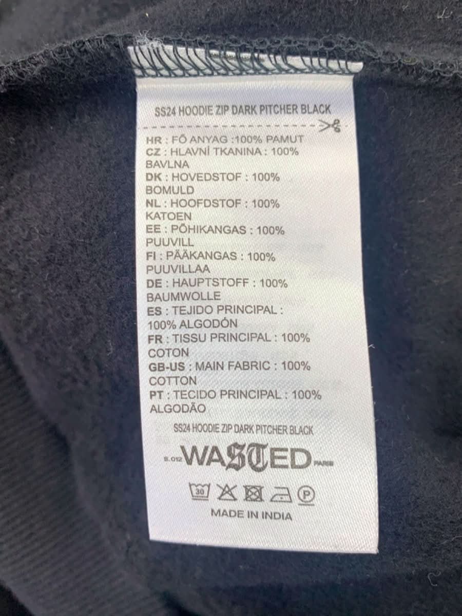 Anthropologie Wasted Black Dark Pitcher Hoodie UK M - Reliked