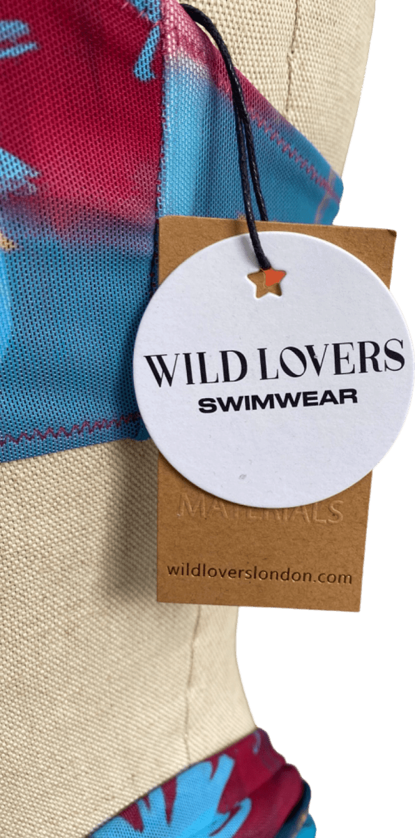 Anthropologie Wild Lovers Multicolour Tropical Print Bikini Set UK S - Reliked