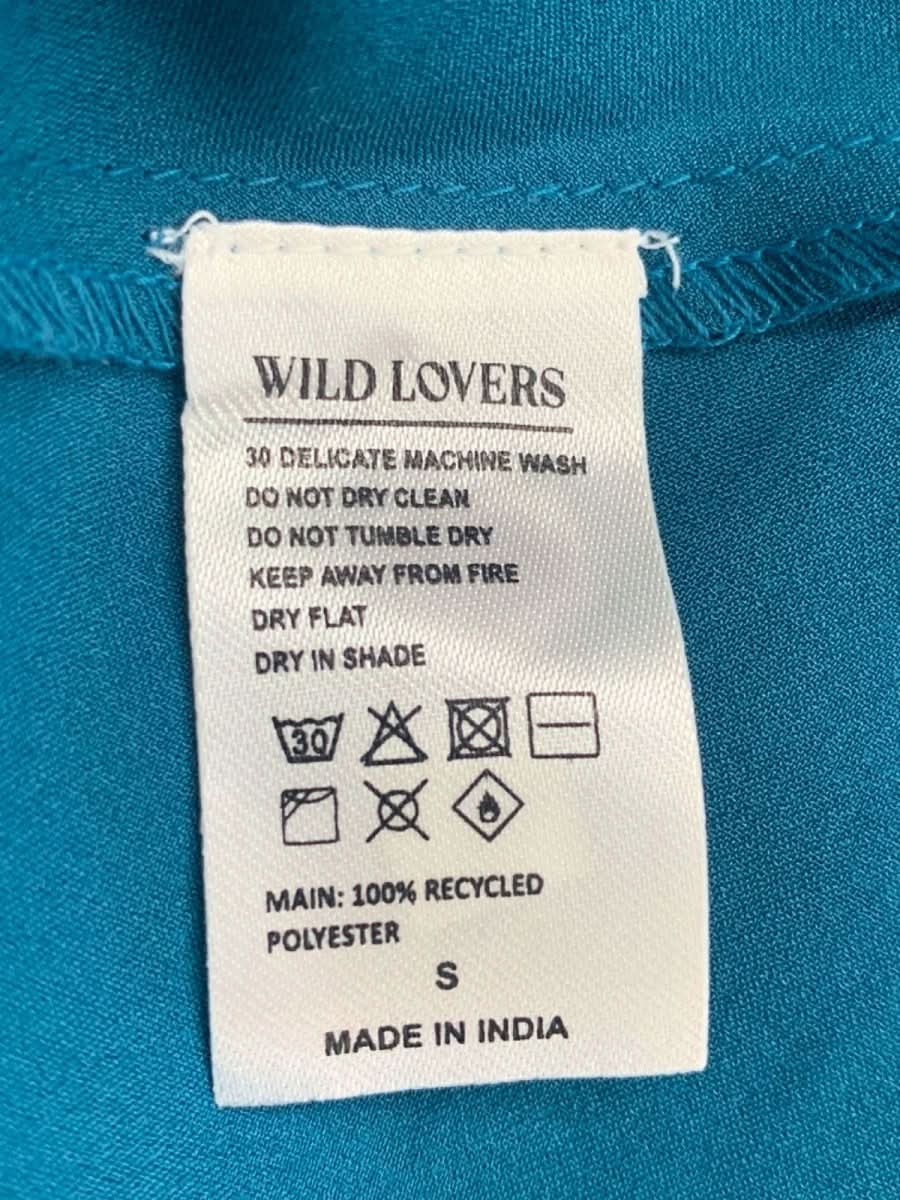 Anthropologie Wild Lovers Teal Strappy Mini Dress Small - Reliked