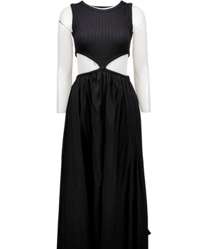 APLN SEOUL  Black Cut Out Midi Dress UK M/L