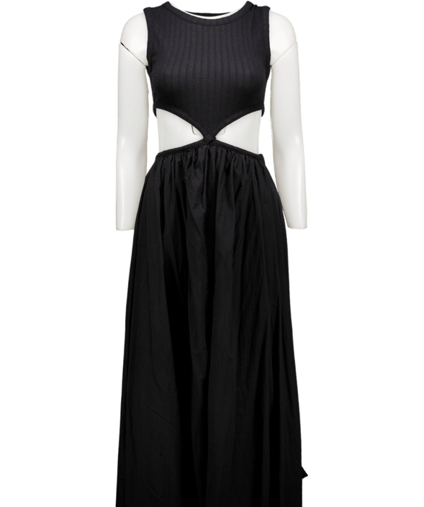 APLN SEOUL  Black Cut Out Midi Dress UK M/L