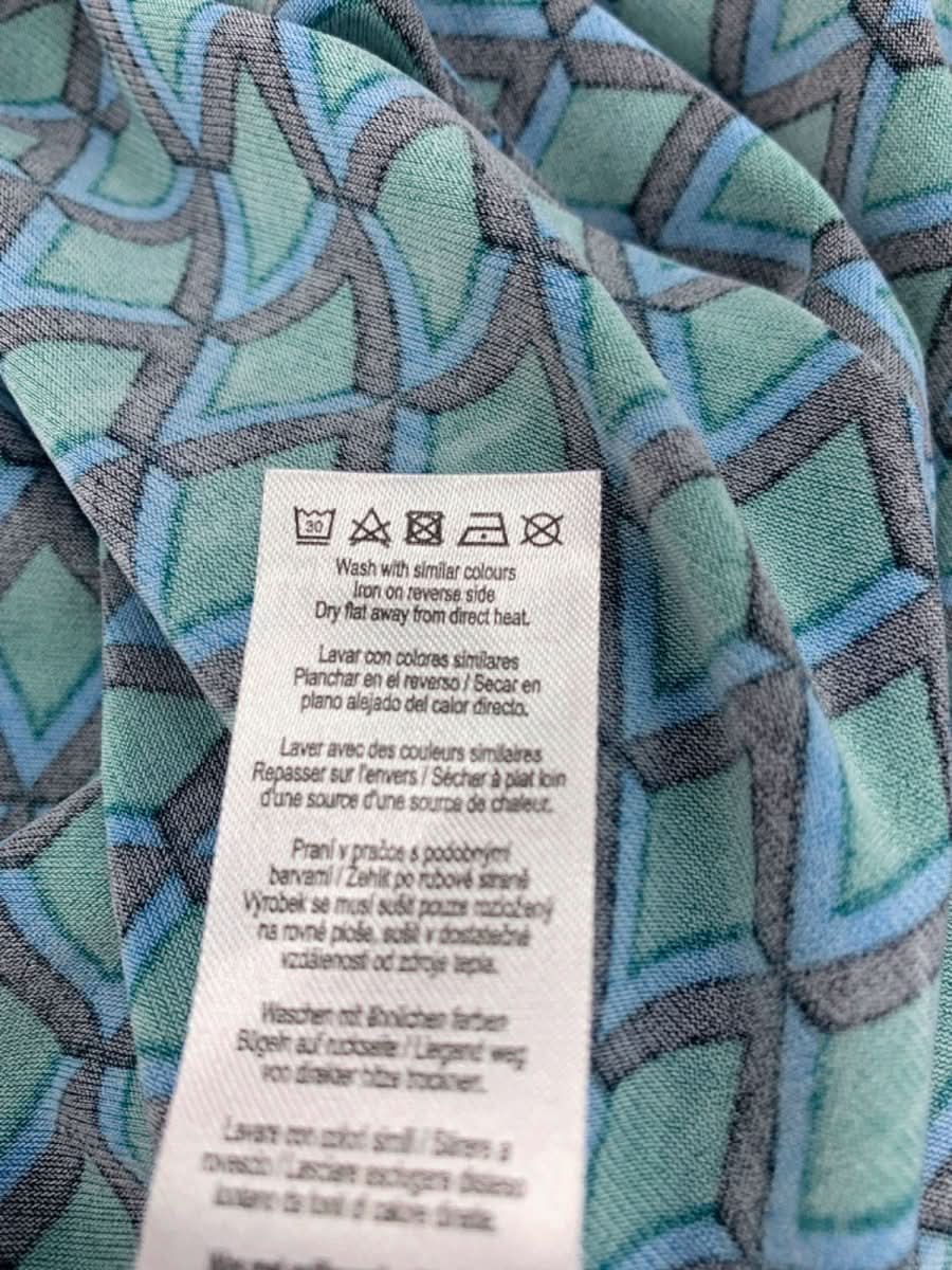 Apricot Green Mini Diamond Draped Wrap Dress UK 8 - Reliked