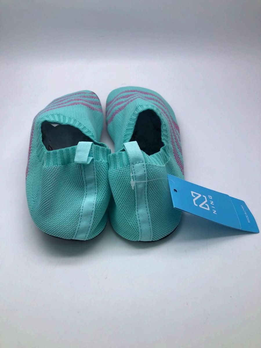 Aqua Blue Knit Yoga Slippers / Aqua Watersport trainers UK 8.5/9.5 - Reliked
