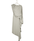 Arak II Grey Sheer Gathered Maxi Dress UK S - Reliked