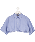 Archive marc anthony Blue Striped Cropped Shirt UK XS/S - Reliked