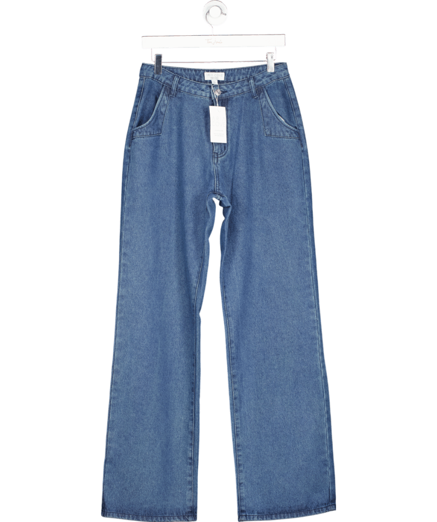 Aria Cove Blue Wide Leg Jeans UK 8 - Reliked