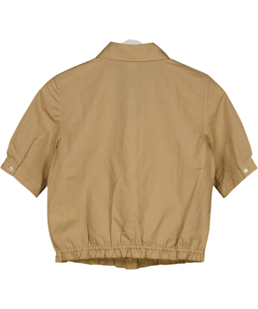 Arket Beige Round - collar Blouse UK 6 - Reliked