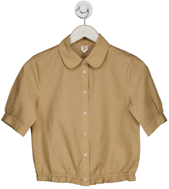 Arket Beige Round - collar Blouse UK 6 - Reliked