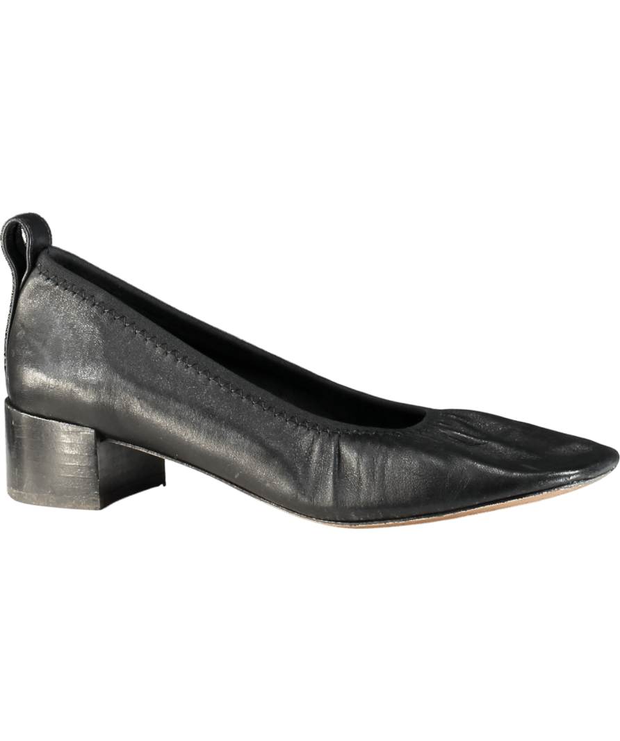 Arket Black Heeled Leather Ballerinas UK 5 EU 38 👠 - Reliked