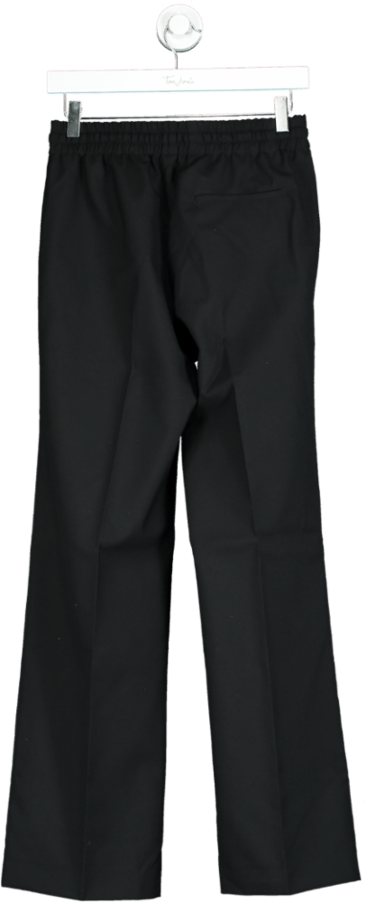 Arket Black High Waist Straight leg Wool Suit Trouser UK 10 - Reliked