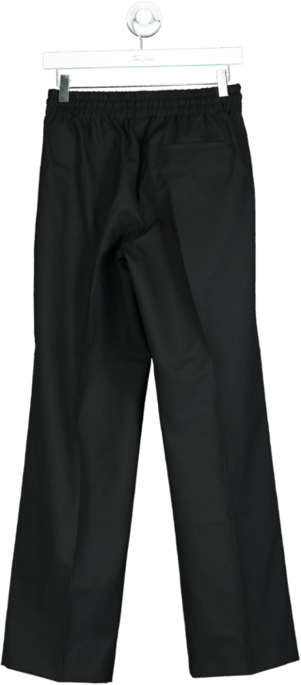Arket Black High Waist Straight leg Wool Suit Trouser UK 10 - Reliked