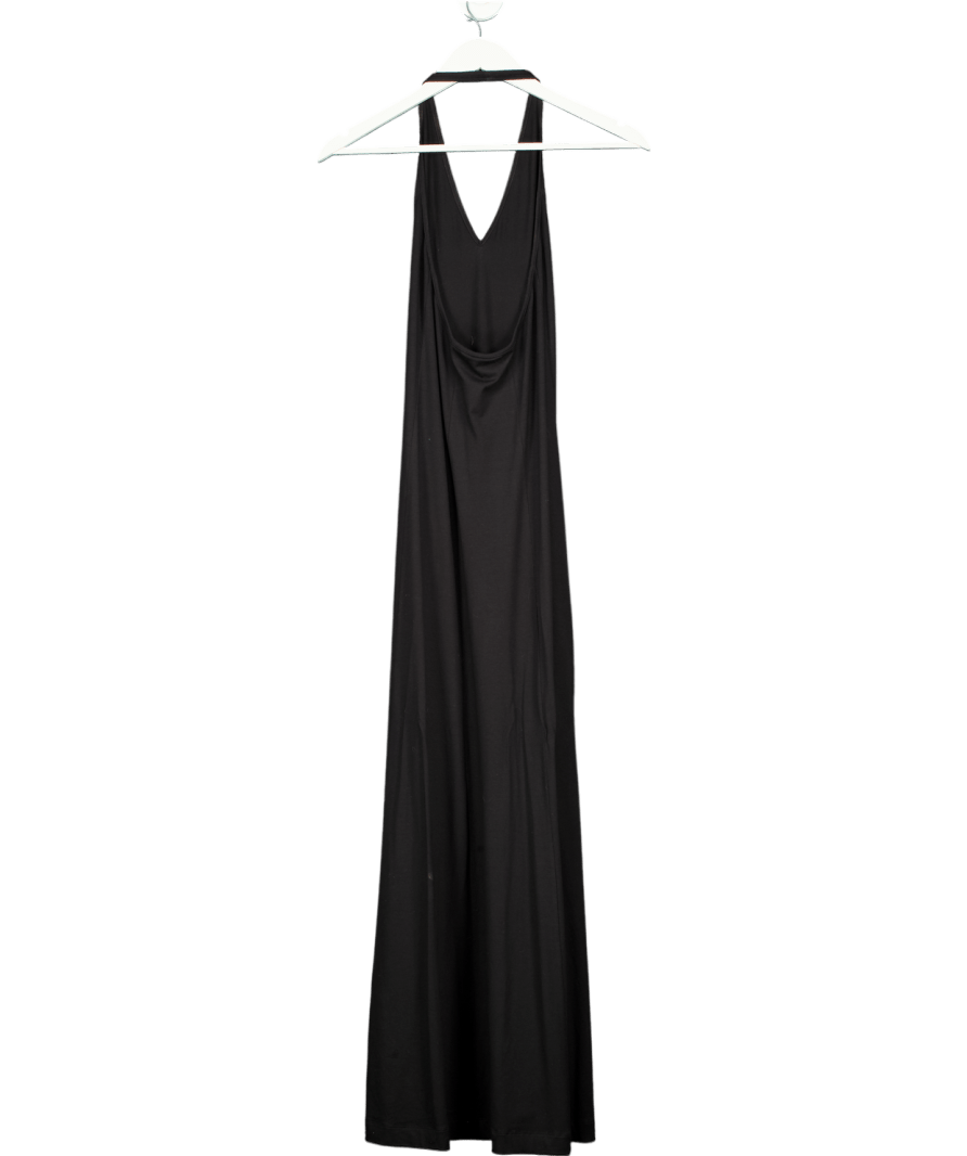 Arket Black Jersey Halterneck Midi Dress UK XS - Reliked