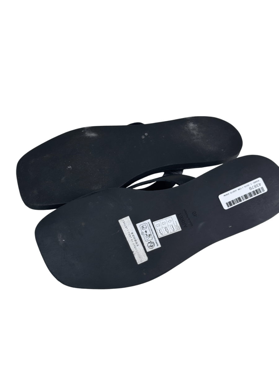 Arket Black Leather Thong Sandals UK 7 EU 40 👠 - Reliked