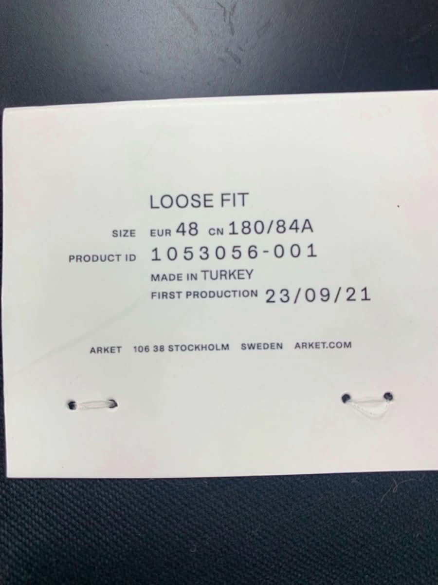 Arket Black Loose Fit Trousers W33 Regular - Reliked