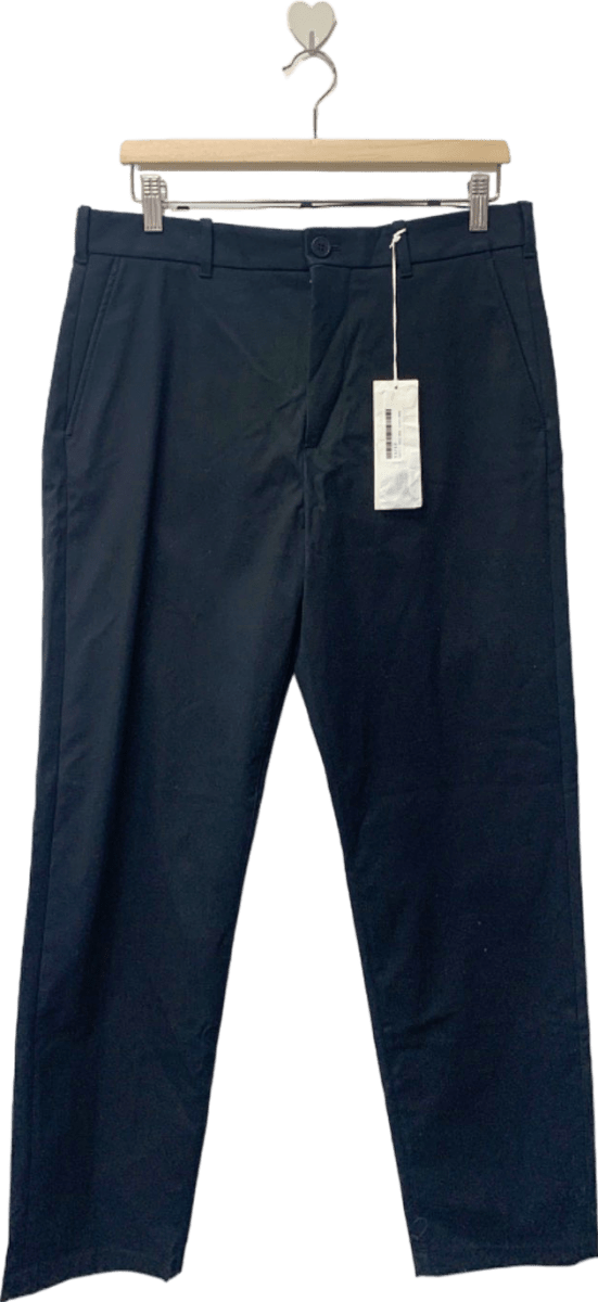 Arket Black Loose Fit Trousers W33 Regular - Reliked