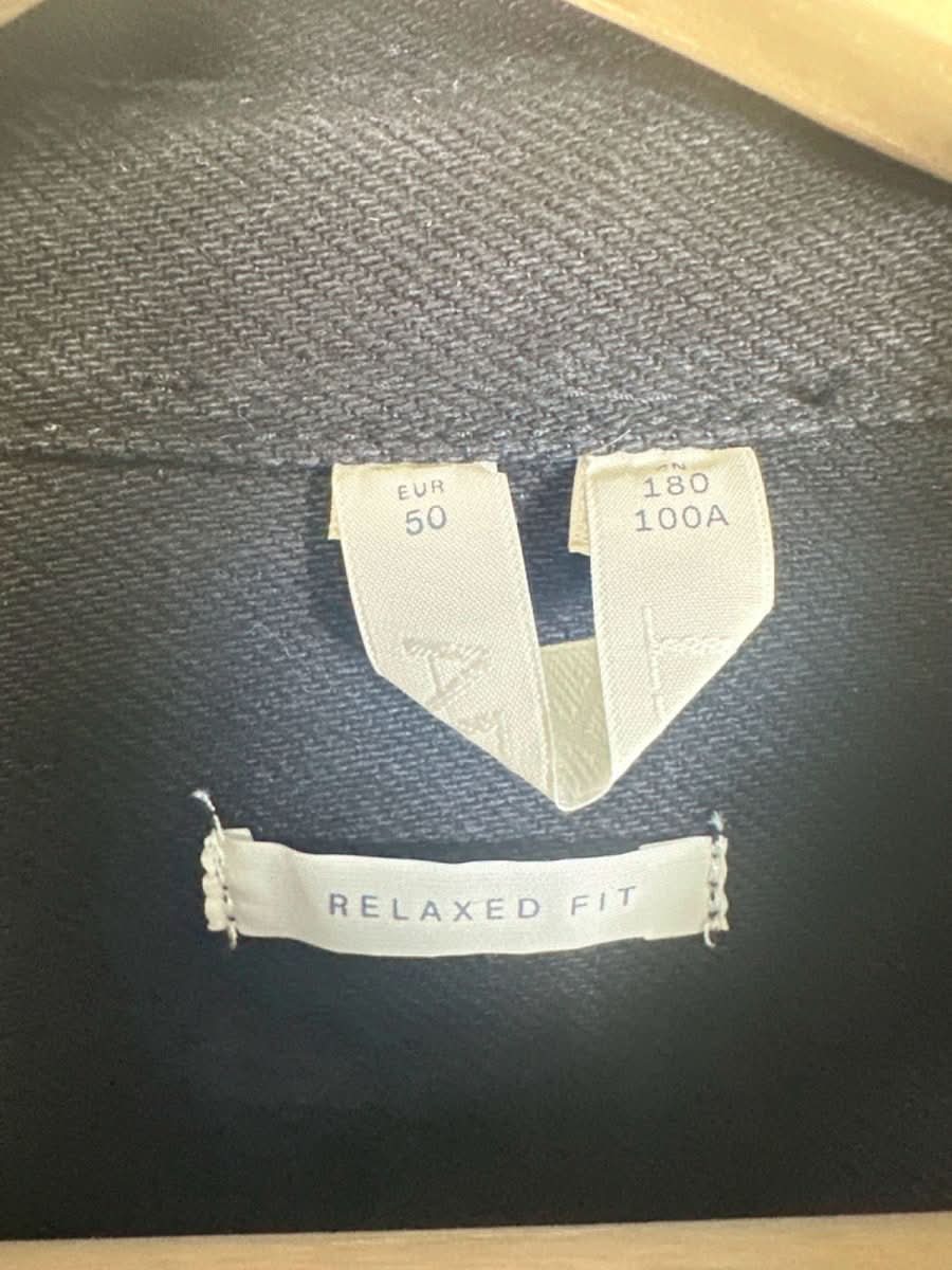 Arket Black Relaxed Fit Organic Cotton Shirt UK M - Reliked