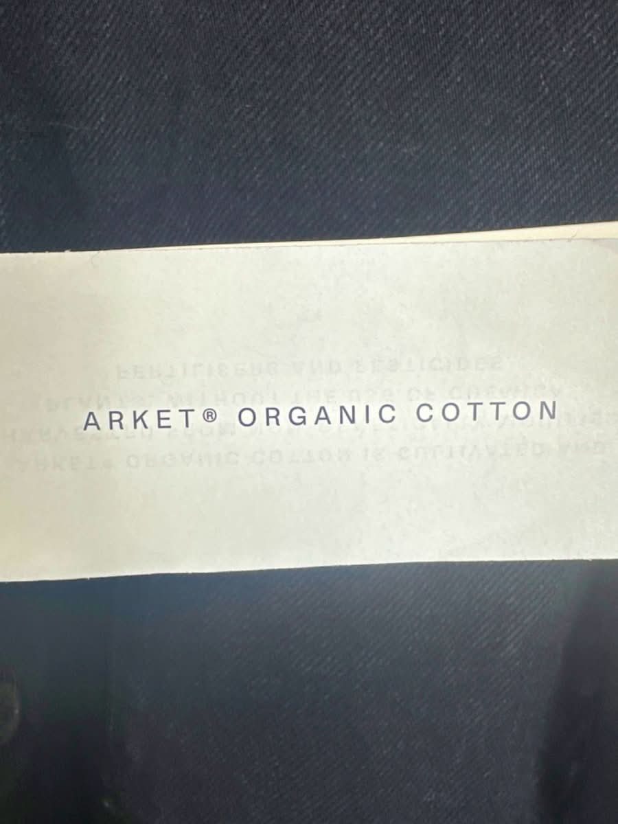 Arket Black Relaxed Fit Organic Cotton Shirt UK M - Reliked