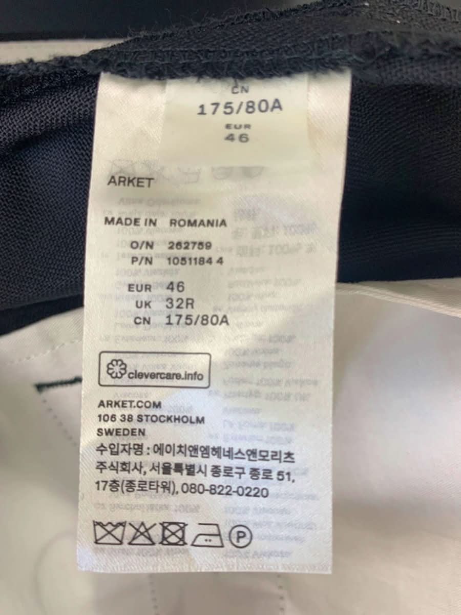 Arket Black Tailored Trousers 32R - Reliked