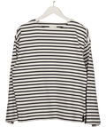 Arket Black / White Striped Heavyweight Long Sleeve T-shirt UK S - Reliked
