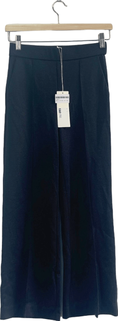 Arket Black Wide Leg Trousers XS - Reliked